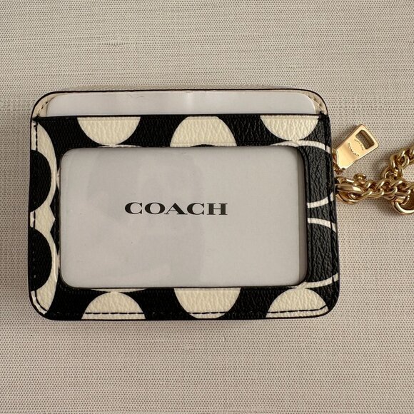 Coach Zip Card Case In Signature Canvas - Picture 11 of 14